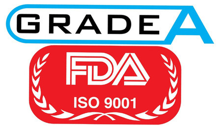 Logo Grade A của FDA được in trên các lon sữa có nguồn gốc nhập khẩu 100% từ Hoa Kỳ